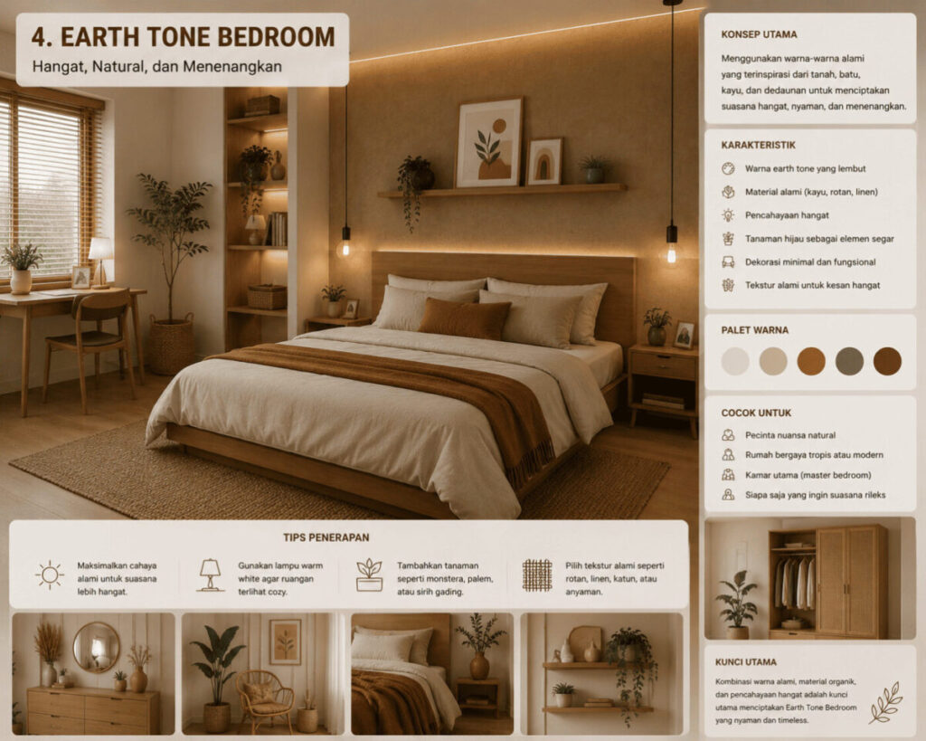 Desain Kamar Aesthetic Earth Tone_Spacyon