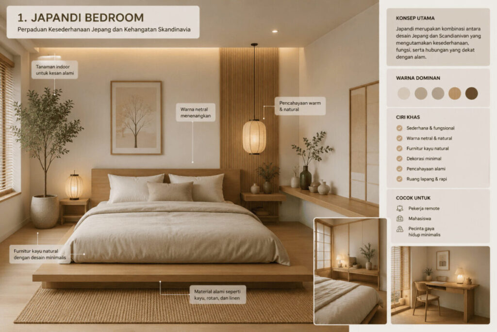 Desain Kamar Aesthetic Japandi_Spacyon