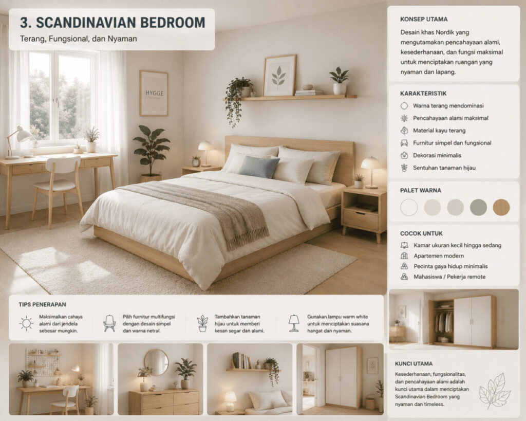 Desain Kamar Aesthetic Scandinavian_Spacyon